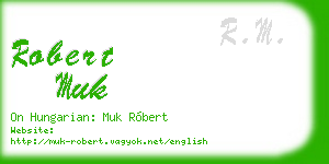 robert muk business card